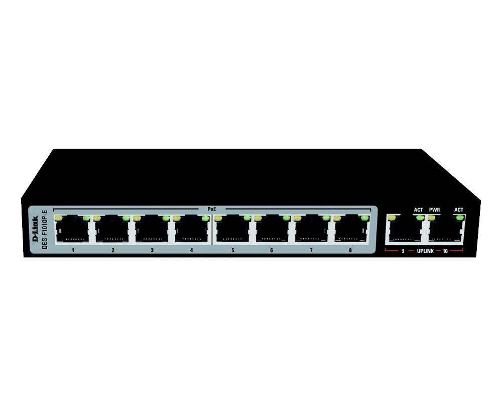 Dlink POE Switch 10 Port 10/100 Unmanaged DES-F1010P Dlink POE Switch 10 Port 10/100 Unmanaged DES-F1010P